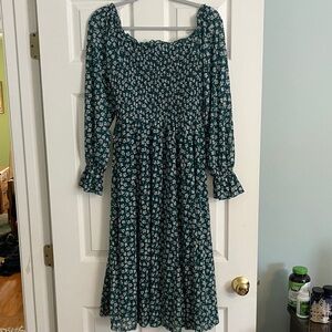Women’s Floral Green Dress